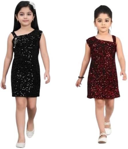 Kid Girls Pack of 2 Frock Dress| Comfortable, Breathable, Lightweight, Skin Friendly|SL_189