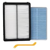 Ryvclim Engine Air Filter&Cabin Air Filter Combo Fits Kia Telluride 2020-2025/Hyundai Santa Fe 2019-2020 2.0L/2.4L (Not for Santa Fe XL)-CF10735&CA11943