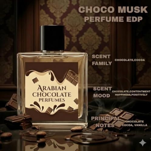 Arabian Chocolate Eau de Parfum – Long Lasting Gourmand Perfume for Women & Men, Rich Chocolate Vanilla Amber Fragrance, Luxury Oriental Scent, Unisex Eau De Parfum 1.69 Fl Oz — view 2