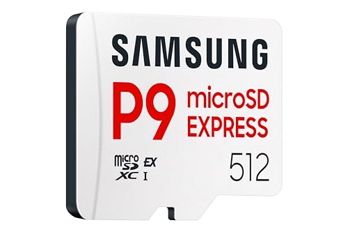 Samsung P9 Express microSD 512 GB, High-Speed Gaming Memory Card for Nintendo Switch 2, 800 MB/s Read, For 4K UHD Video, Consoles and Cameras, MB-MK512T/WW