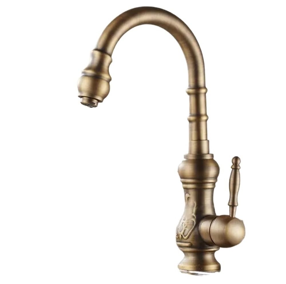 Robinet cuisine bronze antique laiton massif fini les fuites et le calcaire