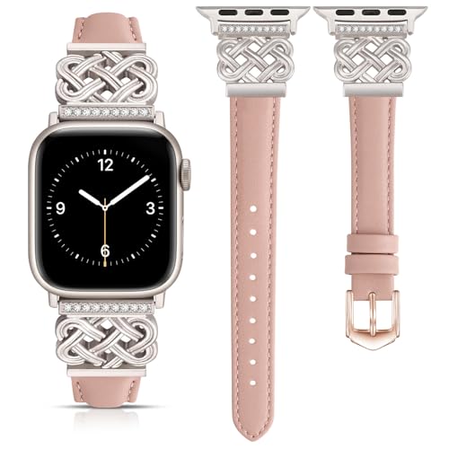 Nixiamy ���U�[�X�g���b�v Apple Watch�p�o���h 38/40/41/42mm ���f�B�[�X �h���b�V�[�X�����u���X���b�g iWatch Series 11 10 9 8 7 6 5 4 3 2 1 SE/Ultra 3 2 1�p, �s���N/�X