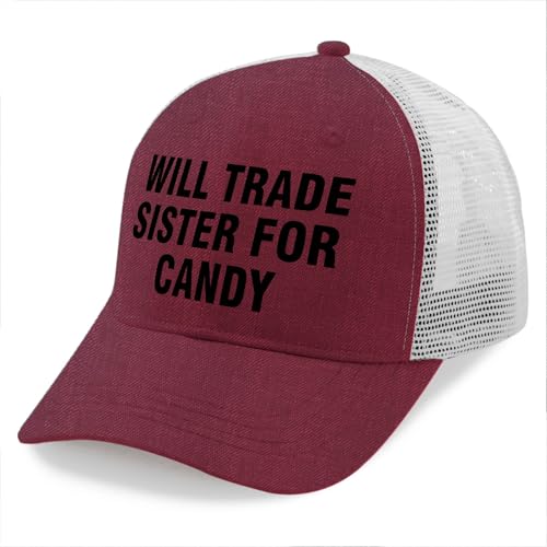 I'd Trades Sister for Candy Sun Hat Camping Cap for Girlfriends Black2