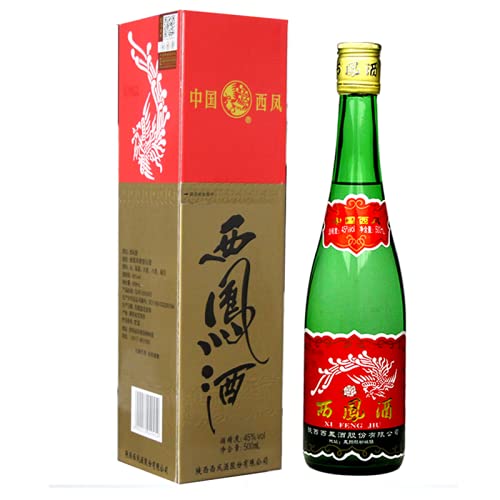 Amazon.co.jp: 中国名酒 陝西 西鳳酒 老緑瓶500ml×6本 アルコール45 