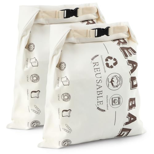 2Pcs Reusable Beeswax Bread Bags for Homemade Sourdough Bread Bags Freezer Safe Container to Storage for Keeping Fresh 11.81X14.96in