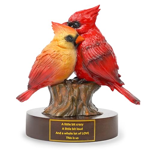 Estatua decorativa de cardinal para San Valentín miniatura 1
