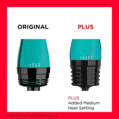 Revlon Salon One-Step Original 1.0 Hair Dryer And Volumizer Hot Air Brush, Teal - Diffuser, Ionic Technology, Adjustable Heat Settings, Cool Tip, Dryer Attachment #TOP2