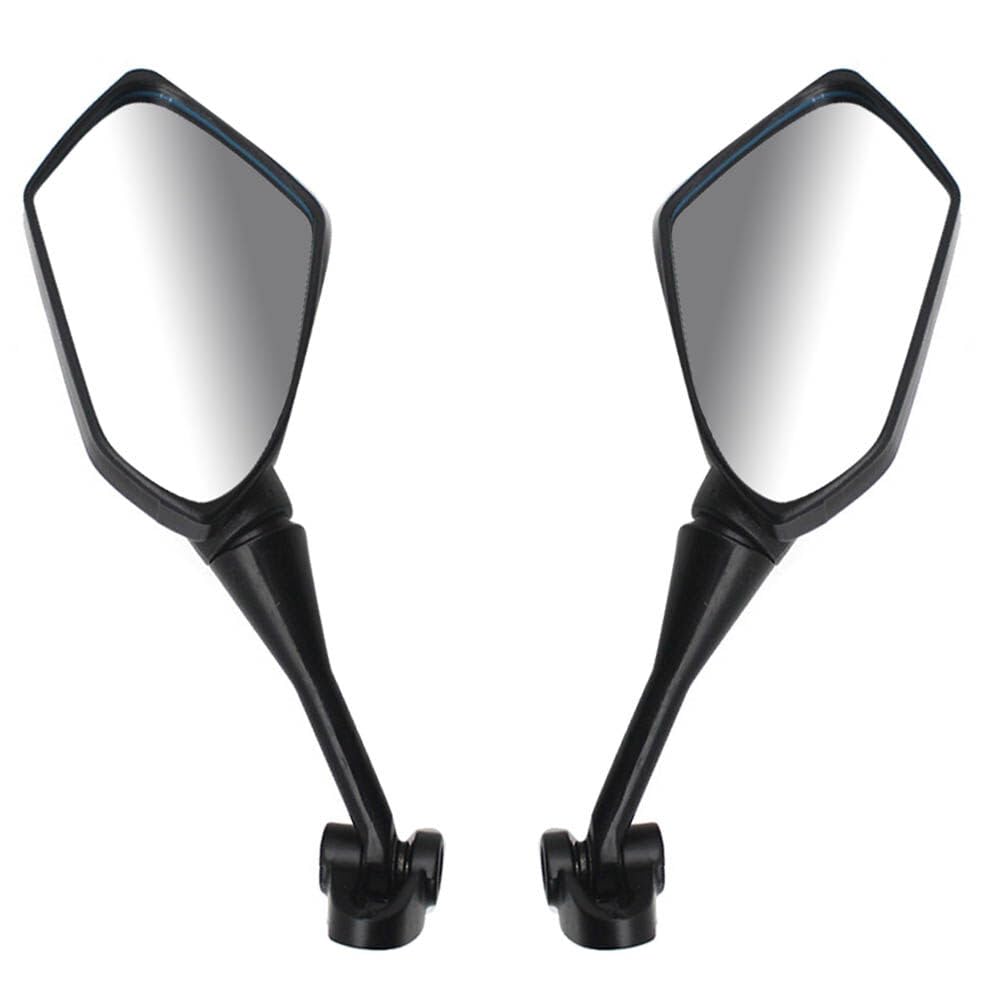 Retroviseur Moto, Retro Moto, 2 Rétroviseurs Moto ABS Rétroviseur Pentagonal Diamant Rotatif à 360 Degrés avec Vis