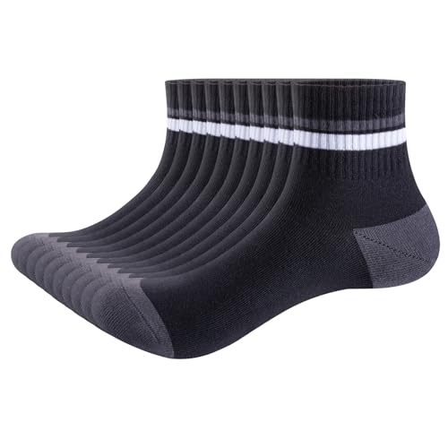 Chaussettes mi-hautes en coton respirant pour homme pour pieds au sec