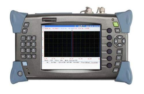 Gowe OTDR Optical Time Domain Reflectometer 13/15dB 1310nm/1550nm, Single Mode FC/PC 5.1'' OTDR with 5mw VFL Fuction English Interface Fiber Tools Test Equipment Optical Reflectometer