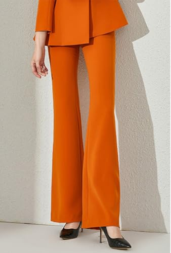 Women's Two Pieces Double Breasted Buttons Suit Irregular Jacket Long Pants for Formal Party Banquet4