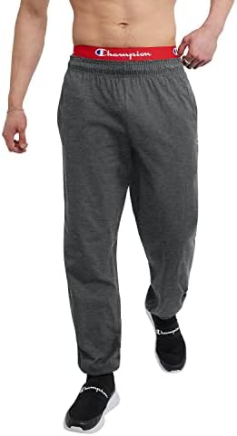 Champion mens Everyday Cotton Closed Pant pajama bottoms, Granite Heather, X-Large US