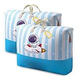 【Portable】Ce grand housse rangement couette pour literie est doté d’une poignée pour un transport aisé. Ses coutures doubles lui confèrent une solidité accrue, le rendant idéal pour les locations, les voyages et le rangement quotidien à la maison.