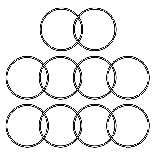 Bettomshin 20個 ニトリルゴムOリング 外径46mm 内径42mm 幅2mm メトリックブナ ニトリルシーリングガスケットワッシャー 蛇口用 家庭用パイプライン圧力リリーフバルブ 油圧パイプライン ブラック