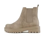 Soda Pilot ~ Women Lug Sole Low Heel Chelsea Fashion...