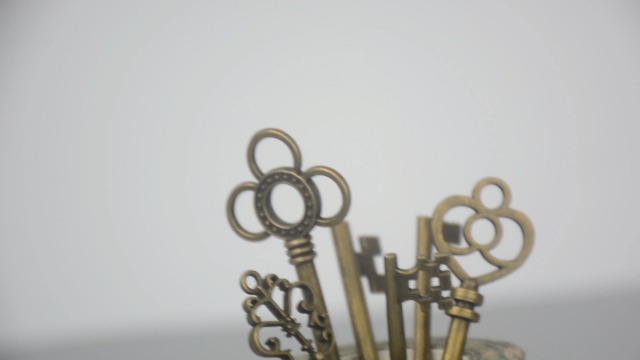 30 Chiavi Vintage In Rame Antico - Set Decorativo Per Matrimoni, Feste E Regali | Stile Scheletro - Foto 10