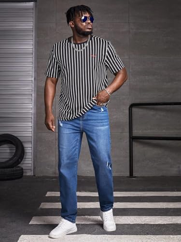 Image of KOTTY Men's Solid Straight Fit /Skinny Fit /Relaxed Fit Comfortable and Strechable Stylish Looking Jeans