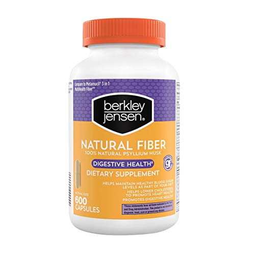 Berkley and Jensen Fiber Capsules Laxative Supplement 400 Capsules Per Bottle