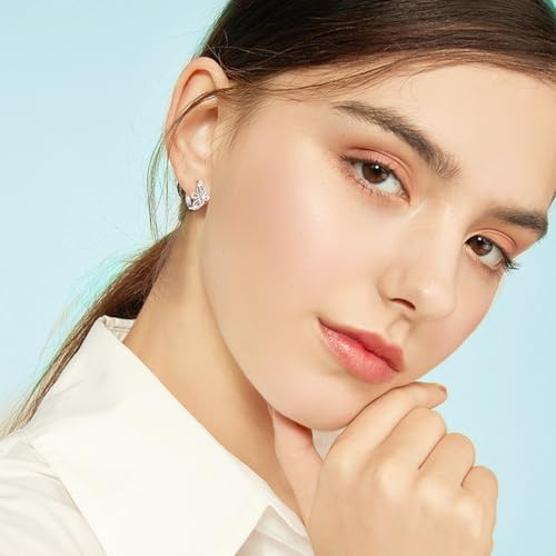 WINNICACA Celtic Earrings for Women 925 Sterling Silver Triangle Celtic Knot Huggie Hoop Earrings Irish Jewelry Gifts for Women Daughter Her Wife Mom Anniversary Birthday Christmas3