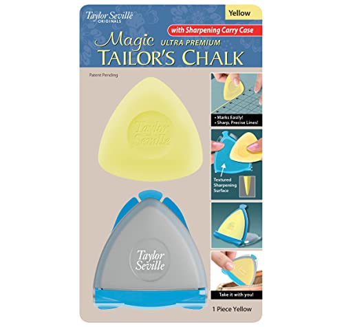 Craie marquage tissu jaune triangulaire pour tracé net