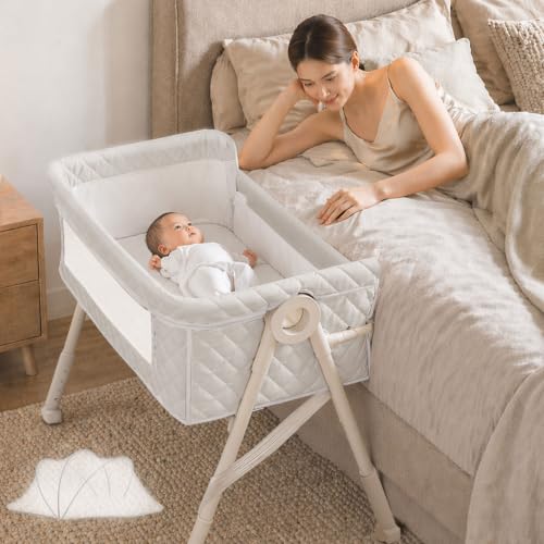 Baby Bassinet, 3 in 1 Bedside Sleeper for Baby, Portable Crib for Newborn
