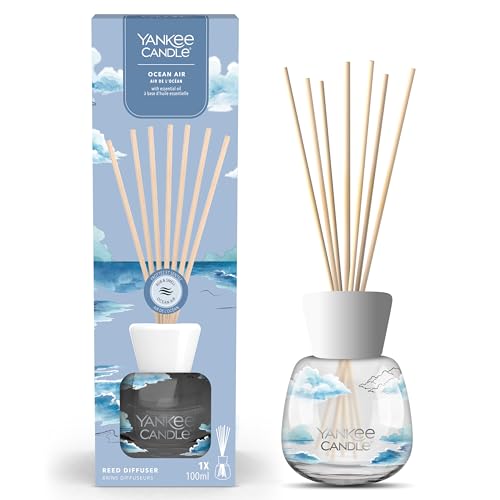 Yankee Candle Signature Diffusore a bastoncini | Aria dell'oceano | 100 ml | Fino a 10 settimane di fragranza | Confezione riciclabile | Un regalo perfetto per una donna