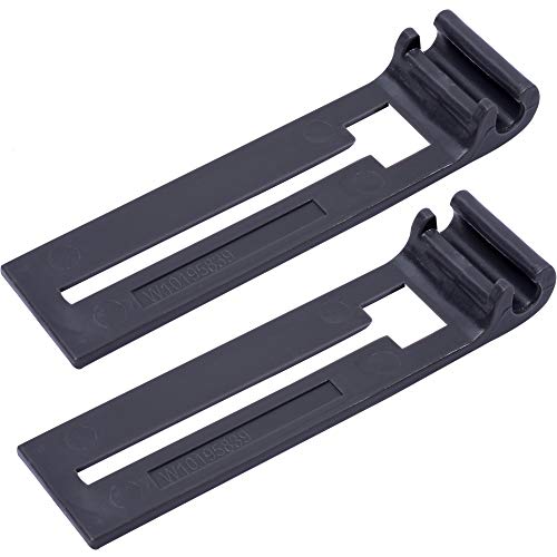 BlueStars W10195839 Dishwasher Rack Adjuster - Compatible with Whirlpool Kenmore KitchenAid Jenn-Air Dishwashers - Replaces WPW10195839 PS11750092 AP6016799 - PACK OF 2