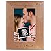 When a Baby is Born so are Parents - Laser Engraved Natural Alder Wood Hanging/Tabletop Picture Memory Family Group New Baby Child Photo Wooden Frame (4x6-inch Vertical)