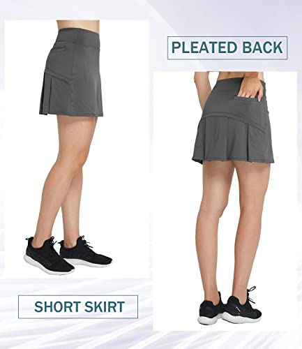 Image of HonourSex Women Golf Skirts with Pockets Tennis Skirts with Shorts Skorts Activewear Hiking Workout