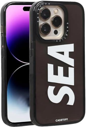 Image of for iPhone 13 Pro Max SEA Case Transparent, Grip Case Silicon Slim Fit Shock-Absorbing TPU Bumper & Anti-Yellowing Clear Protective Back Cover for iPhone 13 Pro Max (Black, 01)