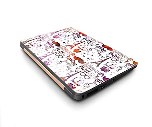 Image of GalaxsiaTM Paris Listen Play Vinyl Laptop Skin /Sticker /Cover /Decal Compatible for Any 13 inch-13.3 inch Inches Laptop (Hp /Dell /Sony /Acer /Lenovo /Asus. Etc) Or Notebook.