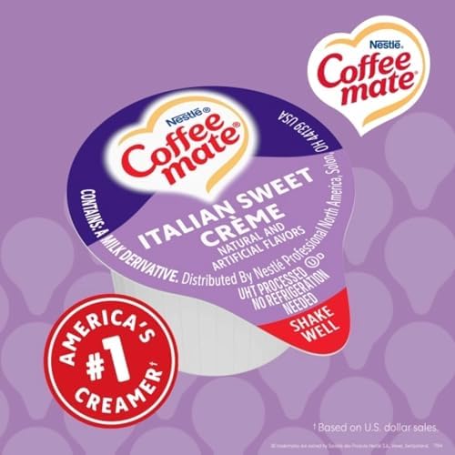 Coffee-Mate 84652 Liquid Coffee Creamer, Italian Sweet Creme, 0.375 oz Cups (Box of 50) - 3