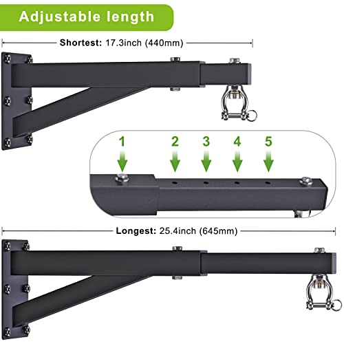 image for BeneLabel Heavy Bag Hanger with Adjustable Length - Heavy Duty Wall Mo