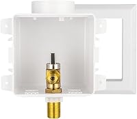 Vista 1 de EFIELD Caja universal para máquina de hielo, entrada MIP de soldadura de 1/2 pulgada con válvula de bola de 1/4 de vuelta instalada, (IM028)