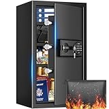 Pelinix 2 Cuft Large Home Safe Water and...