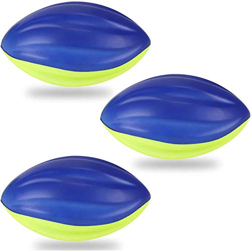 Liberty Imports 8.5' Foam Spiral Football PU Coated High Density Soft Balls, Set of 3, for Kids...