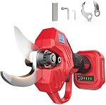 Cerycose Poignées de taille électrique sans fil compatibles avec Milwaukee 18V, Diamètre de coupe 0,8-2" Pruneau sans brosse portable avec LCD Affichage et SK7 Lames d'acier, pour arbre de trempage, coupe de jardin