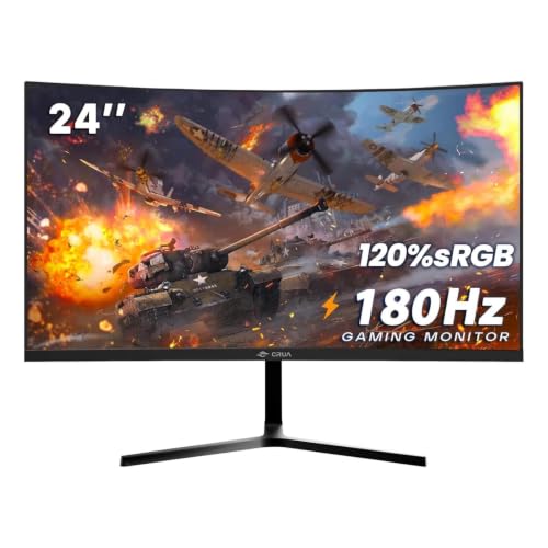 CRUA 24 Zoll Curved Gaming-Monitor