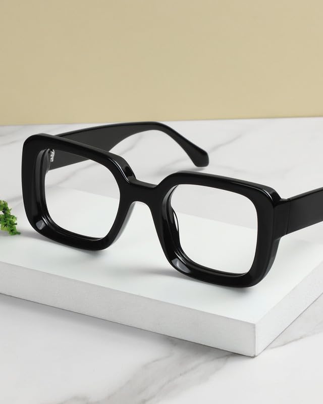Image of Blue Light Blocking Glasses - Anti Glare & Eyestrain, 99% Filter, Lightweight Acetate Frame for Gaming /Office /Reading