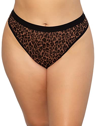 Thong Strings Femme en Maille Curvy Couture Hi Cut