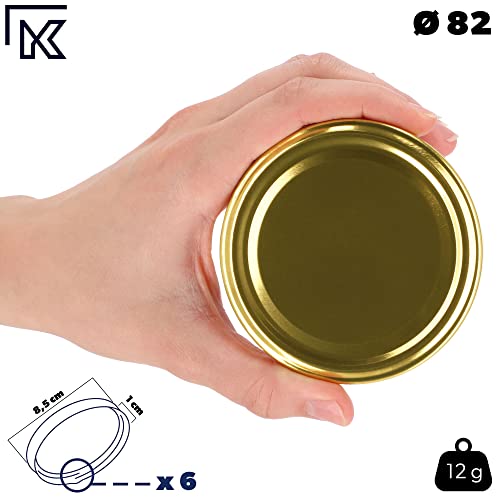 KADAX 50er Set Marmeladengläser 350ml TO82, Einmachgläser Vorratsgläser Mason Jar mit Schraubdeckel, Luftdichte Schraubgläser… – Ansicht 4