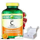 Vitamin C 1000mg- with Rose Hips Tablets, 250 Count (Pack of 1), Boxed by Fusion Shop Store