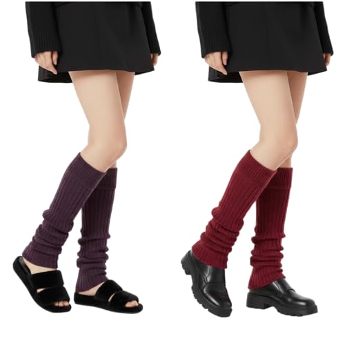 Image of 2 Pcs Leg Warmers Y2k, Leg Warmers, Y2k Accessories, Cute Kawaii Cream Legwarmers for Women Winter