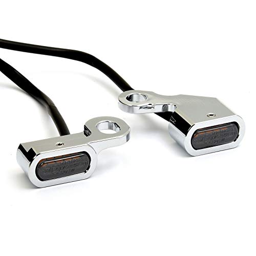 Clignotants LED Harley Sportster en aluminium chrome certifié ECE - 2