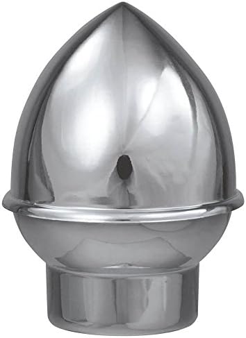 Silver Acorn End Cap Flag Pole Topper Finial (Fits 1 in. Pole)
