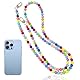 AORVYUI Perlen Handykette Universal zum Umhängen inkl，handykette perlen，handy kette perlen，handykette，handykette bunt，handykette perlen zum umhängen，kompatibel mit iPhone, Samsung (Rainbow, 120cm)