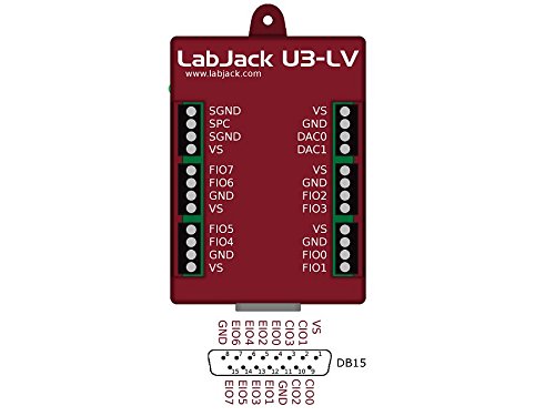U3-LV (Low Voltage) USB DAQ Device with 16 Flexible I/O for Analog 0-2.4Volts Signals and Digital Data Acquisition of Sensors, Relay Control, Automation and Timers