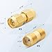 Anina 10 Pack SMA Adapters Kit Female/Male RF Connectors for 5G/ WiFi Antenna, Test Equipment, CB/Amateur/Ham Radio Antenna, Gold-Plated