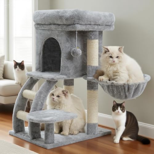 Heybly Cat Tree Tower, Cat condo for Indoor Kittens, Cat