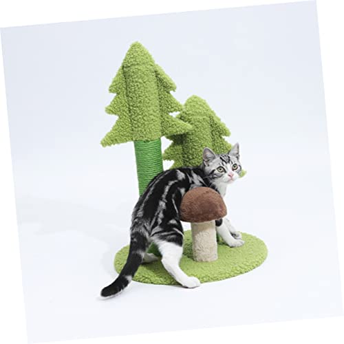LIFKICH Moldura de gatinho escalada moedor de garra com haste de garra resistente ao desgaste design